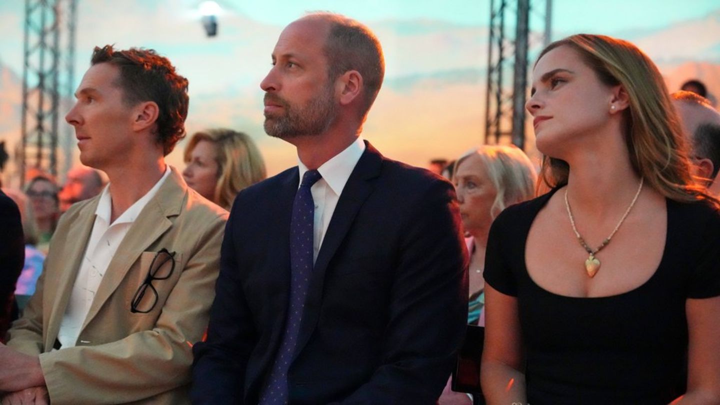 Emma Watson und Benedict Cumberbatch: Gemeinsamer Auftritt: Prinz William zwischen Hollywoodstars