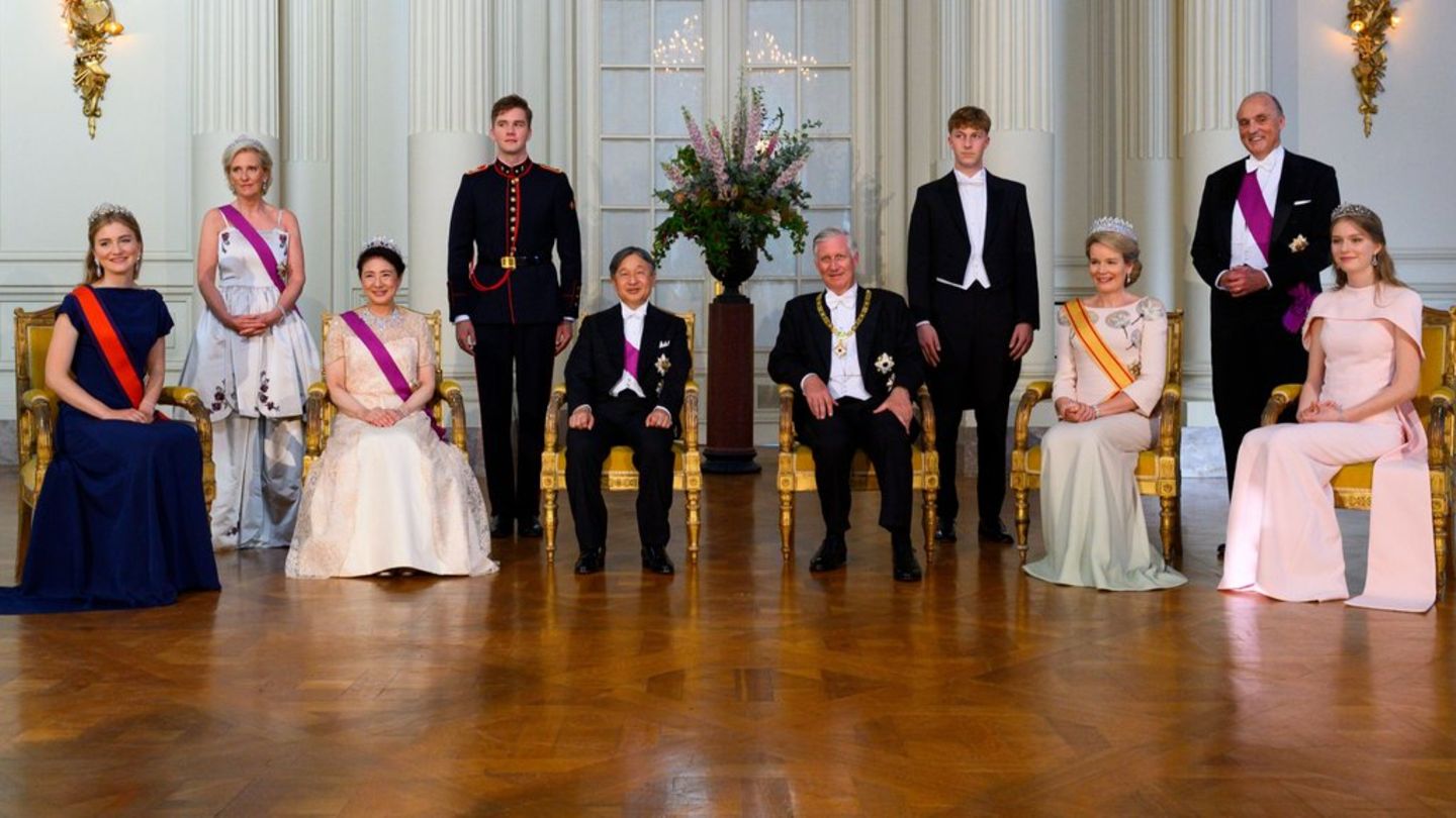 Premiere im belgischen Palast: Alle Königskinder beim Staatsbankett
