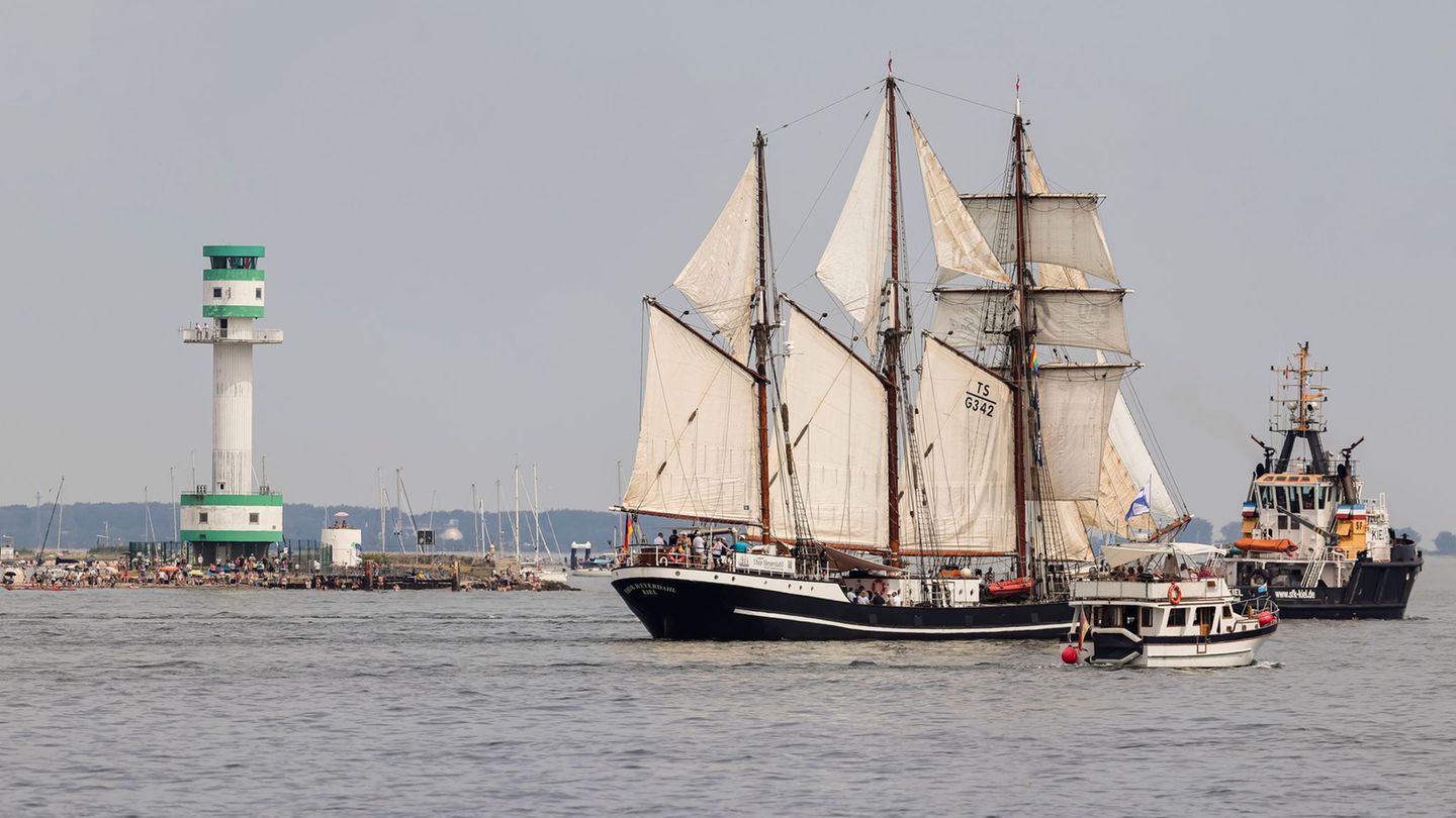 Kieler Woche: Rund 185.000 Menschen beobachten Windjammerparade in Kiel