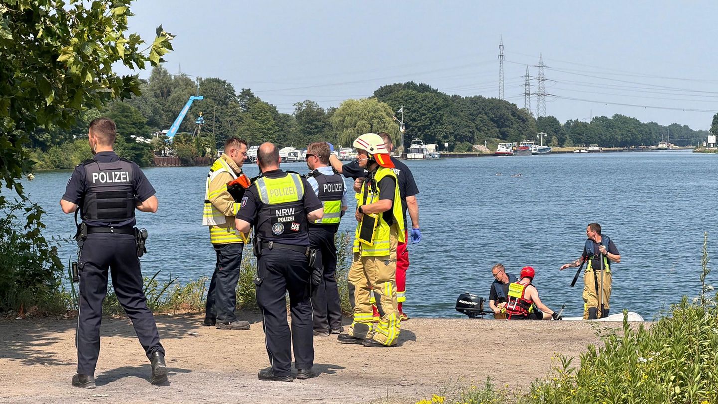 Feuerwehr im Einsatz: Kind am Rhein-Herne-Kanal untergegangen - Suche läuft