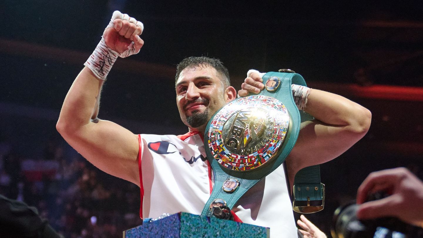 Boxen: Schwergewichts-Weltmeister: Boxer Kabayel jubelt über Titel
