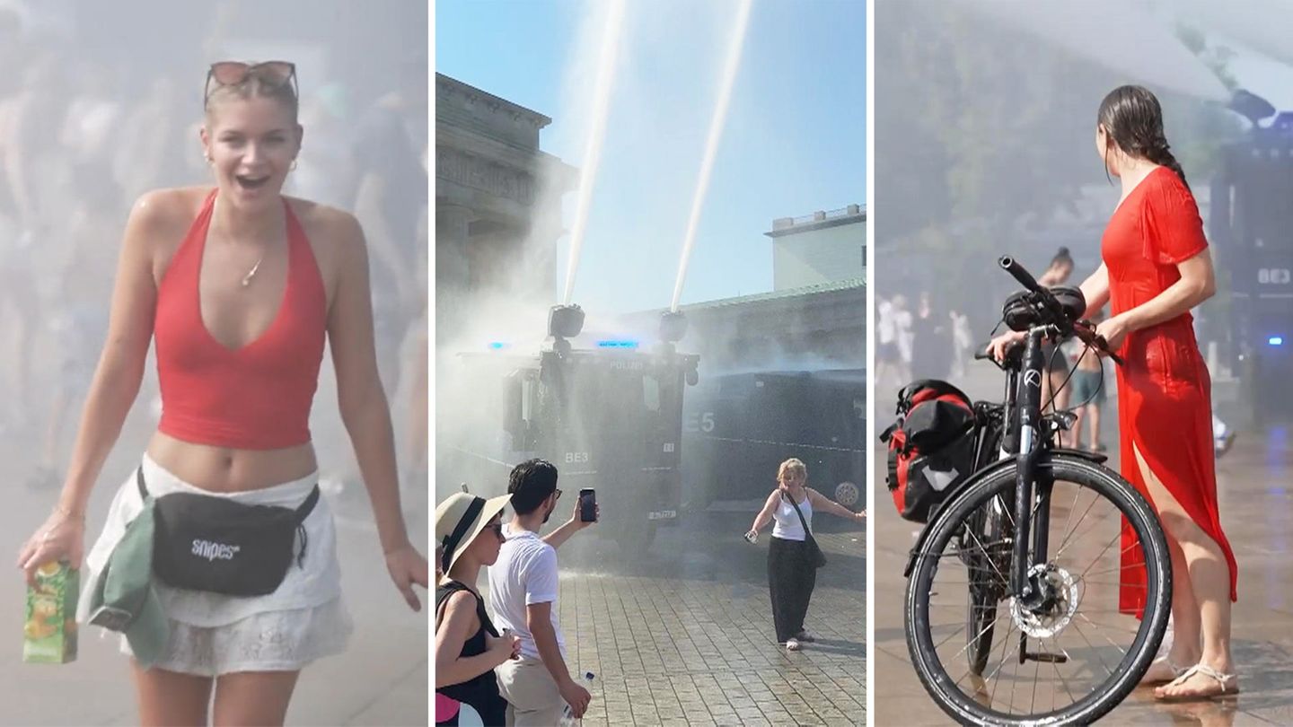Police use water cannons not against but for people