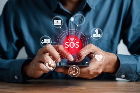 Smartphone Notfall SOS
