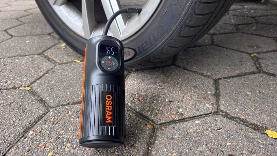 stern Akku-Luftpumpen-Test: Osram TyreInflate 2000