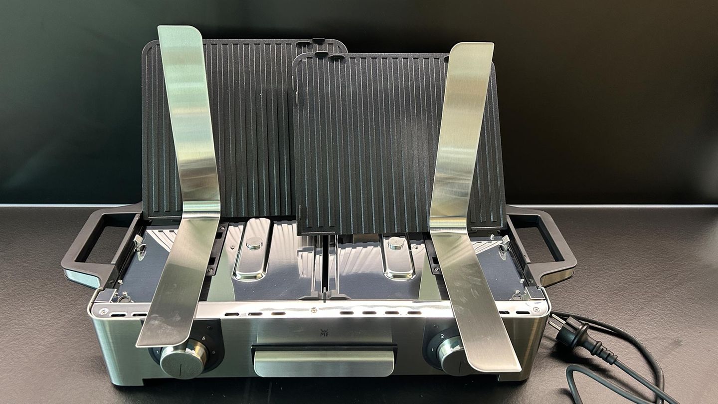 Im Lieferumfang des WMF Lono Master sind die Ecken, Grillplatten und der Grill selbst enthalten