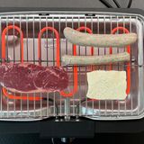 Auf dem Grill wäre sogar noch Platz für einen weiteren Grillkäse