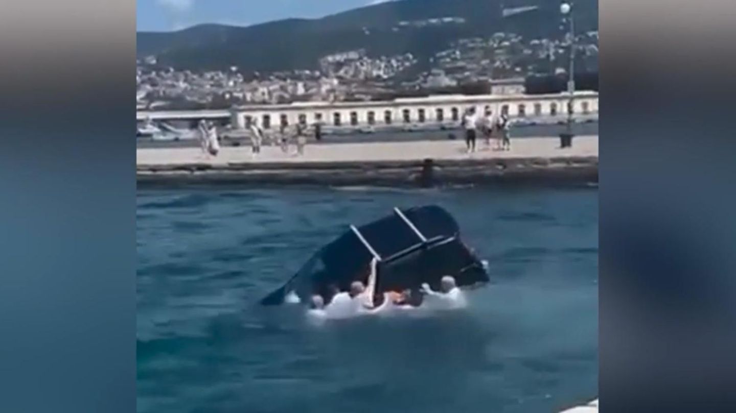 Car plunges into harbor basin – soldiers rescue driver at the last second