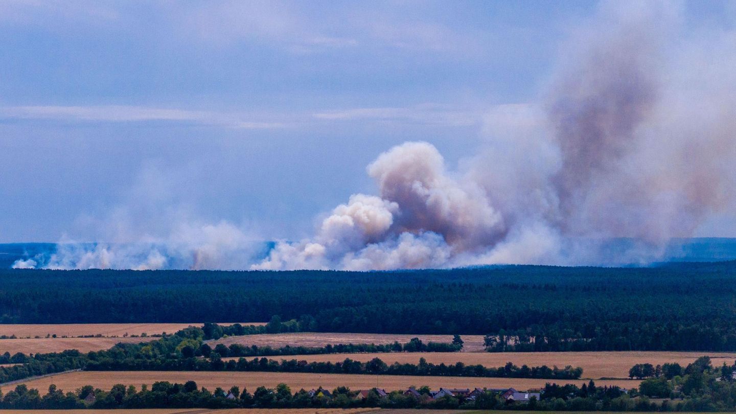 Waldbrand in Müritz-Nationalpark wird immer größer - Explosionen von Altmunition
