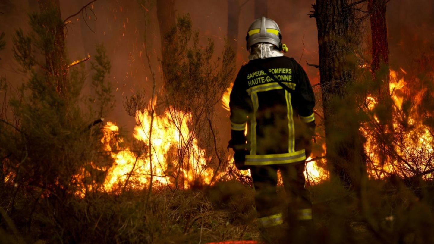 Waldbrandsituation in französischer Gironde in der Nacht „insgesamt stabil“