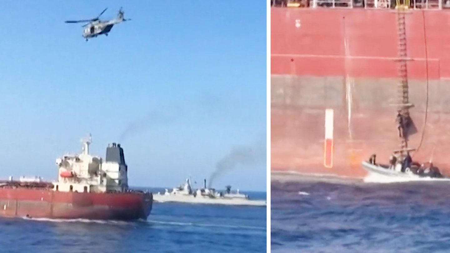 Russische Schattenflotte?: Italiens Marine entert XXL-Tanker im Mittelmeer