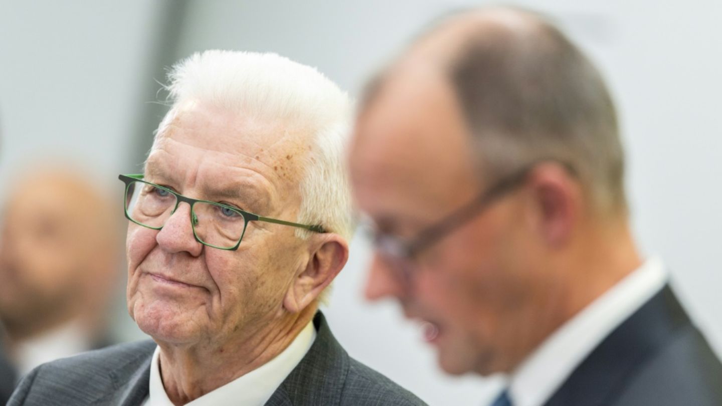 „Steile Lernkurve“: Kretschmann lobt Amtsführung von Merz