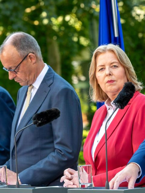 CDU-Chef Merz und SPD-Chefs Bas und Klingbeil: Zwischen ihnen könnte es krachen