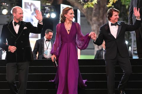 Prinz William, Prinzessin Kate und Tom Cruise bei der Premiere am Londoner Leicester Square