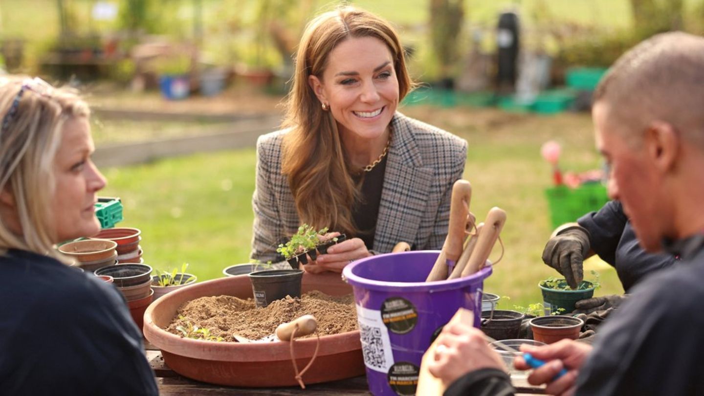 Prinzessin Kate ohne Handschuhe beim Gärtnern: Wohltätigkeitsevent nahe London