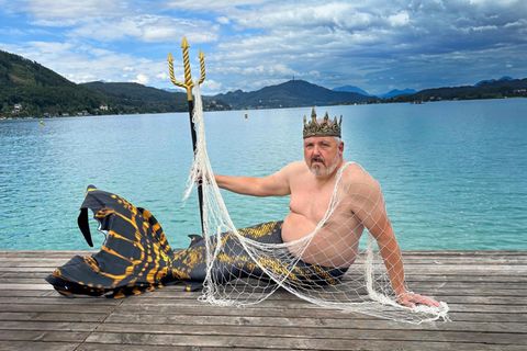 Fit im Alter: Mermaid-Schwimmlehrer Gerd Schiller
