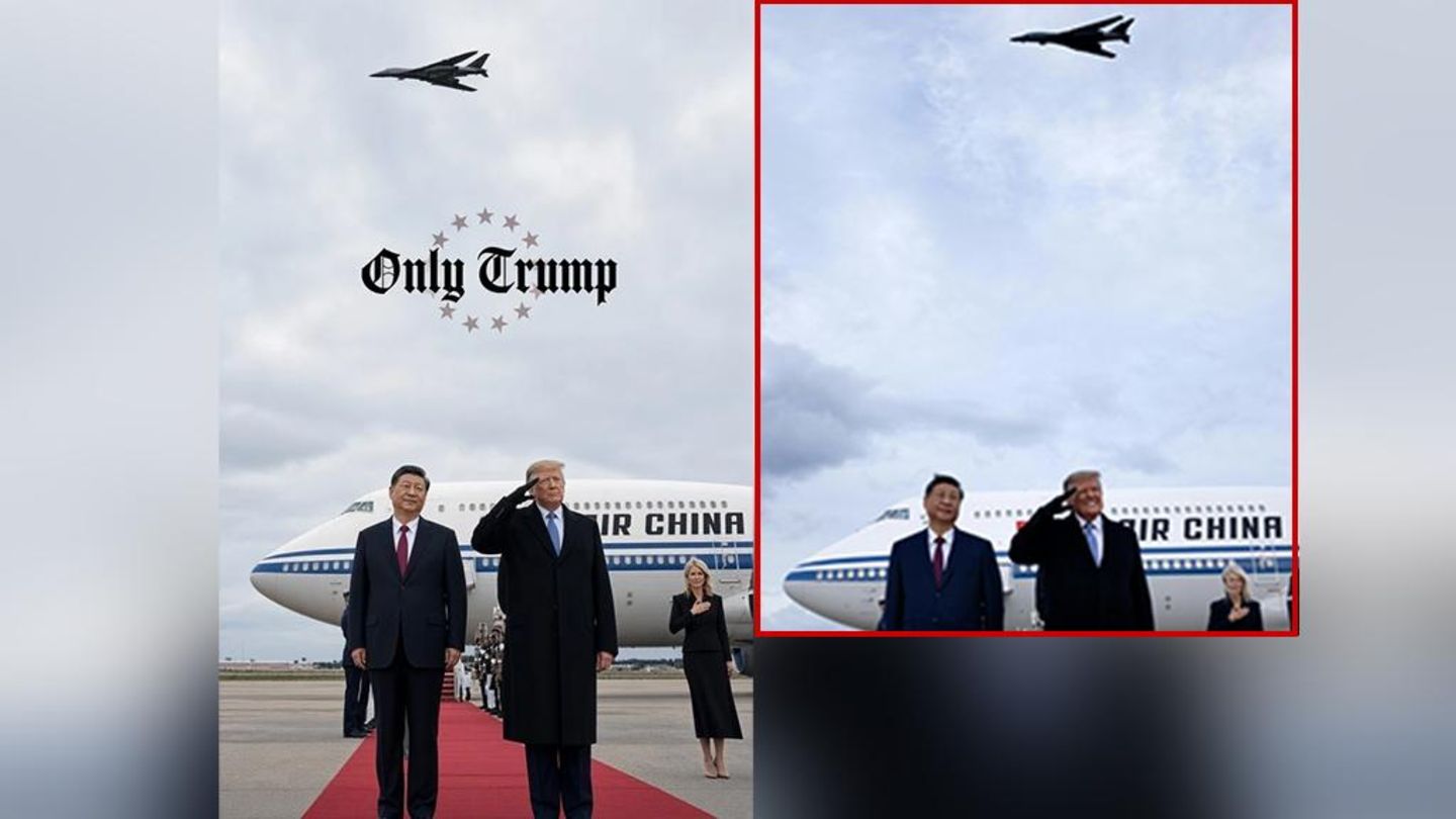 Datenforensiker: Trump postete wohl KI-retuschiertes Bild vom Xi-Besuch