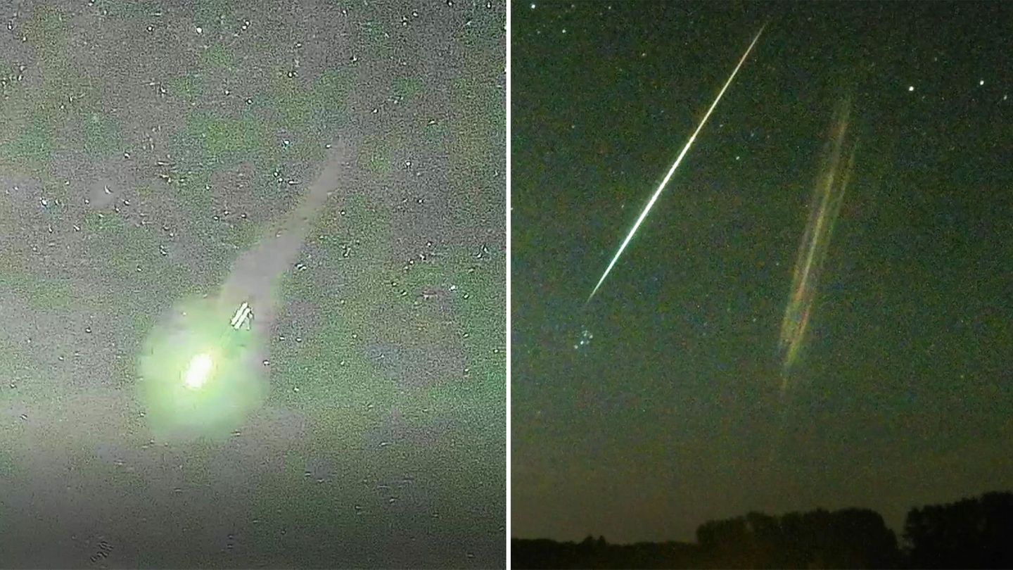 Naturschauspiel: Video zeigen verglühende Meteore über Norddeutschland