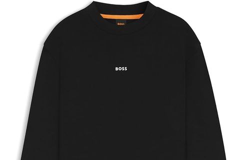 BOSS Sweatshirt Aus Baumwoll-Terry Mit Logo-Print