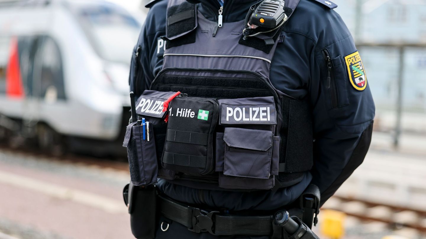 Polizei ermittelt: Kontrolle am Bahnhof Halle - Pistole und Munition gefunden
