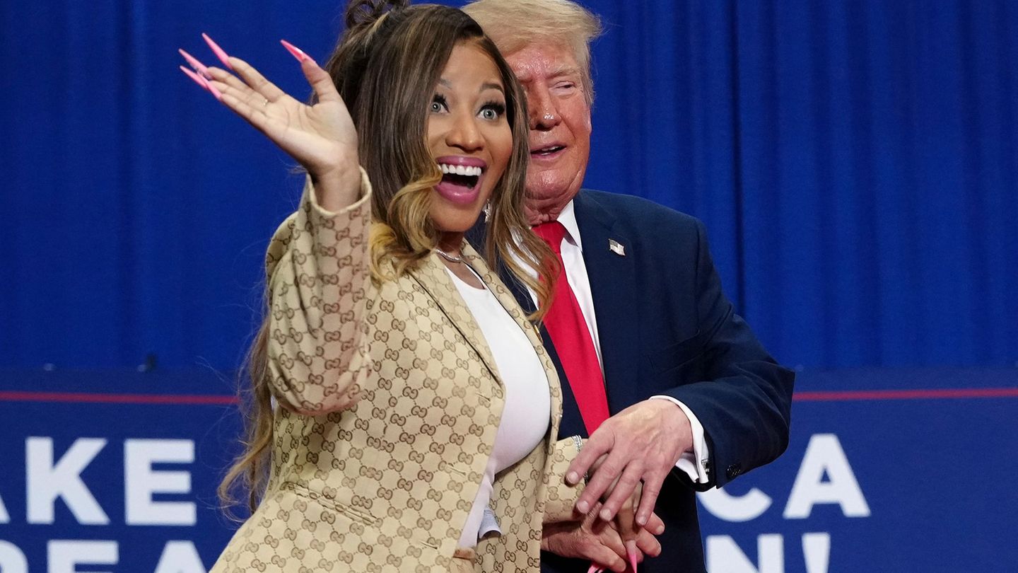 Wahlkampf in den USA: Rapperin Minaj auf Wahlkampftour - zweifelhaftes Trump-Lob
