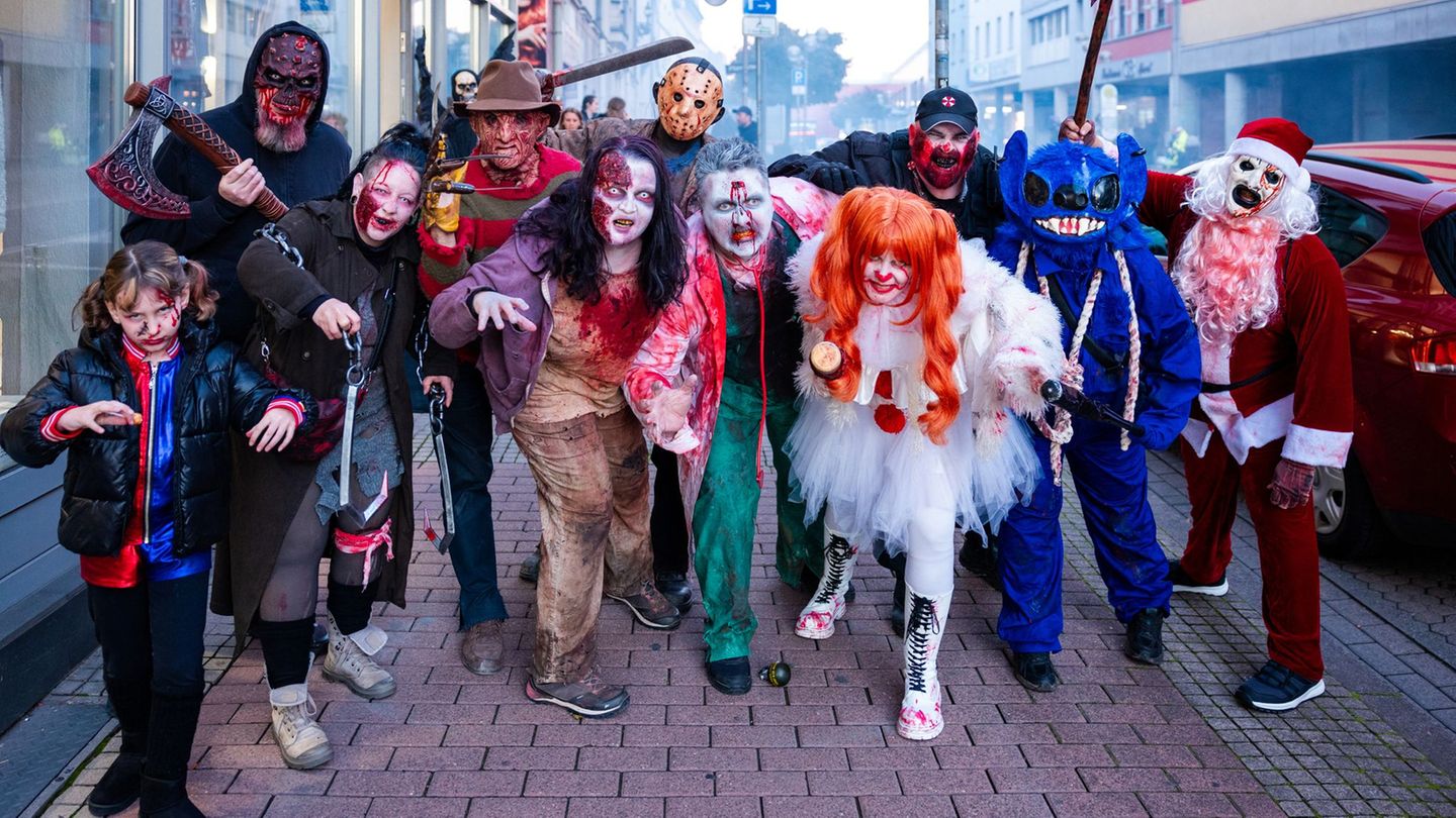 Halloween: Zombies verwandeln Völklinger Innenstadt in Gruselzone