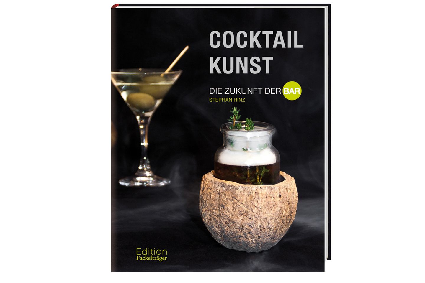 Das Buch "Cocktailkunst - Die Zukunft der Bar" von Stephan Hinz erschien im Fackelträger Verlag. Es hat 320 Seiten.