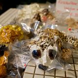 Noch schlechter erging es dem Verkaufsschlager: Kuscheltiere in Plastik vakuumisiert zu 16,99 Euro pro 100 Gramm. Ausverkauft! (Nachschub in Arbeit.)