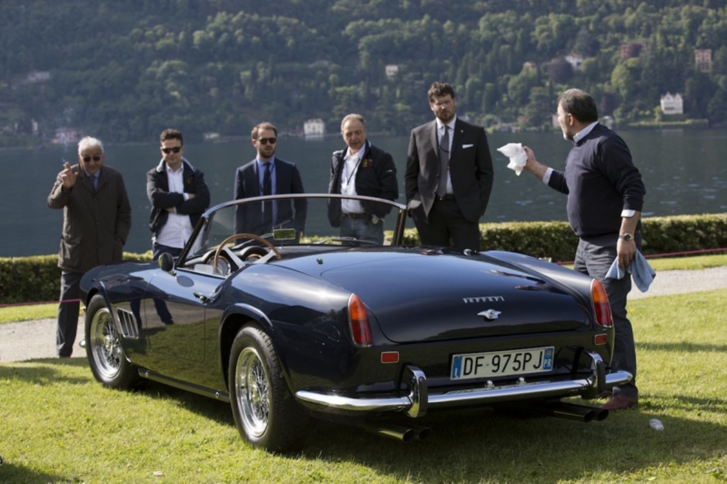 Ferraris werden beim Concorso besonders begutachtet.