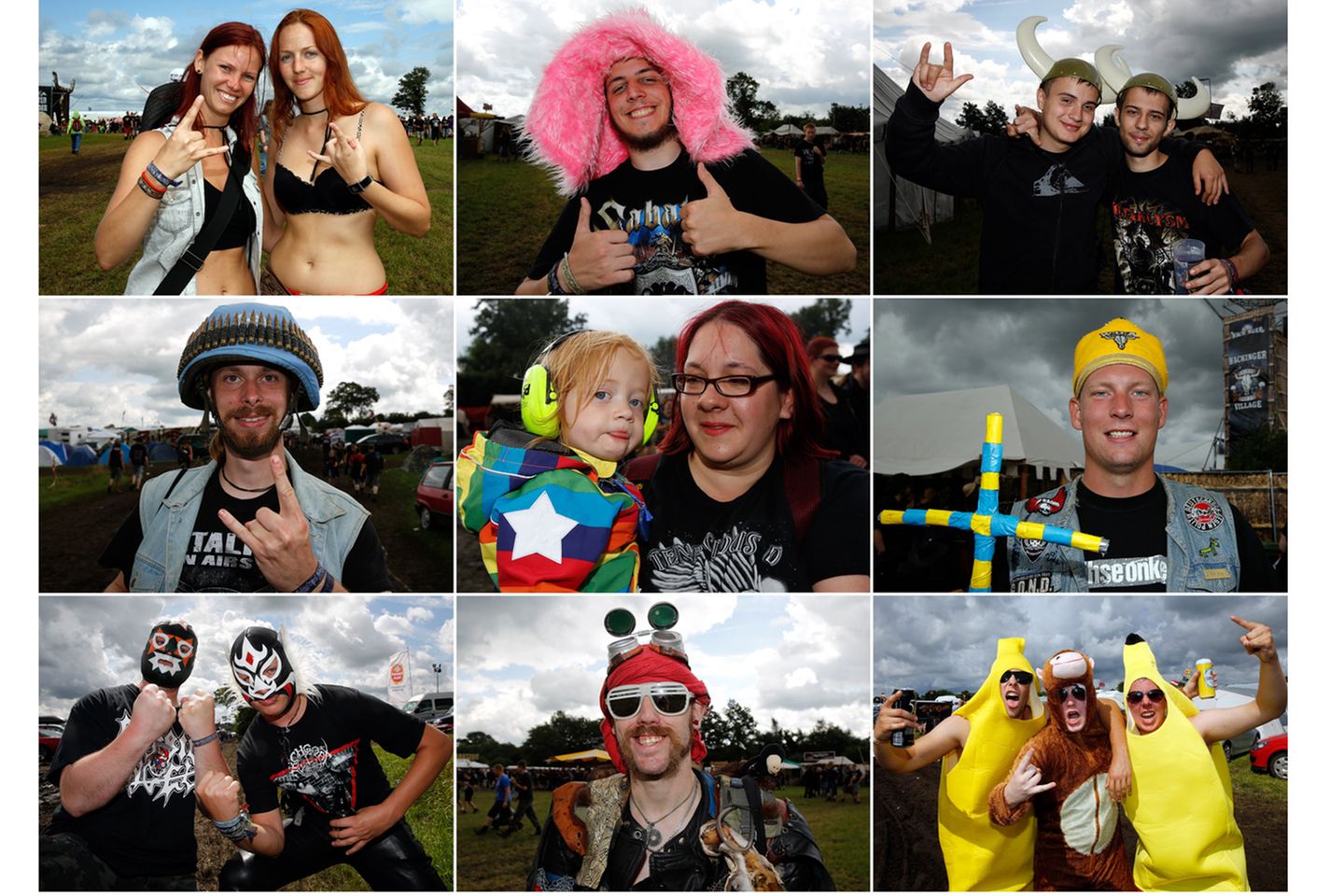 Bei den Kostümen lassen sich die Wacken-Besucher jede Menge einfallen.