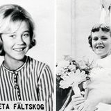 Das linke Bild zeigt Sängerin Agneta Fältskog im Jahr 1963, damals war sie 13 und ging noch zur Schule.  Rechts: Anni-Frid "Frida" Synne Lyngstad 1956 im Alter von elf Jahren. Als Tochter einer Norwegerin und eines deutschen Besatzungssoldaten hatte sie keine leichte Kindheit. Ihre Mutter starb noch vor ihrem zweiten Geburtstag, ihren Vater lernte sie erst 1977 kennen