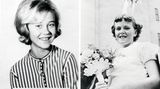 Das linke Bild zeigt Sängerin Agneta Fältskog im Jahr 1963, damals war sie 13 und ging noch zur Schule.  Rechts: Anni-Frid "Frida" Synne Lyngstad 1956 im Alter von elf Jahren. Als Tochter einer Norwegerin und eines deutschen Besatzungssoldaten hatte sie keine leichte Kindheit. Ihre Mutter starb noch vor ihrem zweiten Geburtstag, ihren Vater lernte sie erst 1977 kennen.