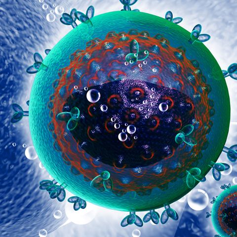 Das HI-Virus greift die körpereigenen Helferzellen an - gerade das macht es so tückisch.