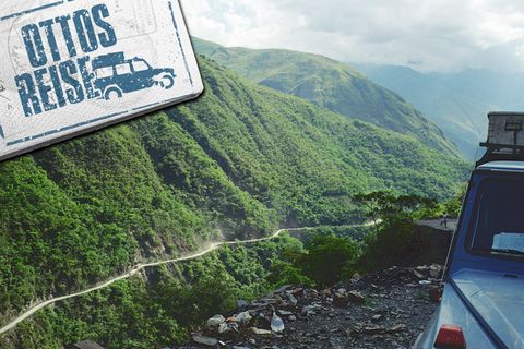 400 Kilometer am, steilen Berghang entlang: Die Yungas-Straße in Bolivien gilt als gefährlichste Straße der Welt.