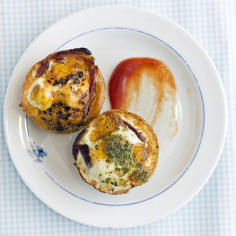 Eier mit Speck in einer Muffinform gebacken - so kann man Paleo-konforme Muffins auch interpretieren.