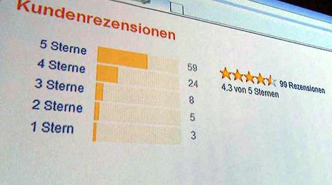 Haufenweise gute Bewertungen: das bewegt viele Kunden von Online-Shops zum Kauf.