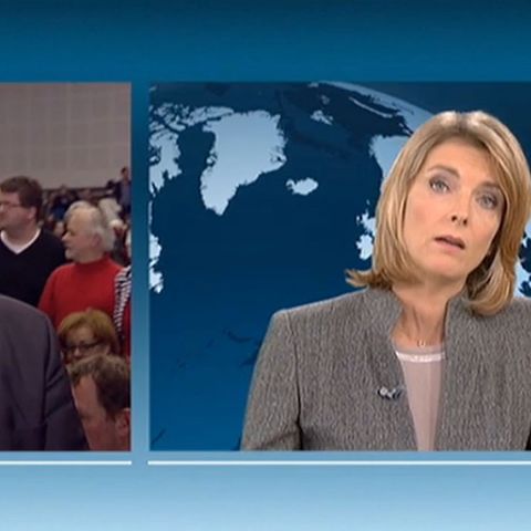 Sigmar Gabriel und Marietta Slomka