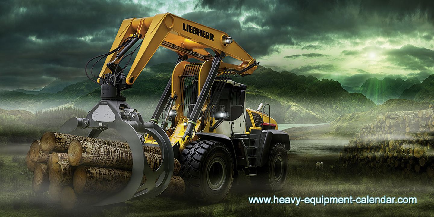 Den festen Griff beherrscht der Liebherr L 580 LogHandler. Der kann 8,5 Tonnen Holz schwungvoll in die Klaue nehmen.