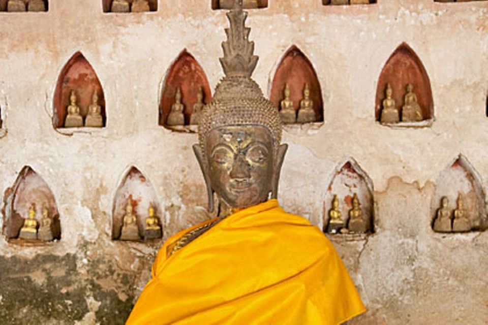 Der Wat Si Saket ist ein buddhistischer Wat, der religiösen Zwecken in Vientiane dient, der Hauptstadt von Laose u.a. ein Museum