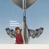 Stewardess und Triebwerke als Blickfang im Jahre 1966: Airline und Flugzeug sind heute längst Geschichte. British Overseas Airways Corporation (BOAC) war eine der beiden Vorläufer von British Airways und setzte für ihre Langstreckenflüge nach Nordamerika, Südafrika und Australien die Vickers VC10 ein, eine Konstruktion der British Aircraft Corporation mit vier Tiebwerken am Heck.