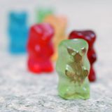 Platz 4: Melone  Die Melone spaltet die Geister bei stern.de. Die einen mögen den intensiven Geschmack von Melone, die anderen finden diesen gerade deshalb unpassend. Eine Kollegin bekommt beim Verzehr des Melonen-Bärchens sogar eine Gänsehaut, eine andere verspürt einen "pelzigen Nachgeschmack". Deshalb nur Platz 4.