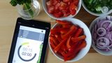Fünf Minuten später: das Essen ist fast fertig.
