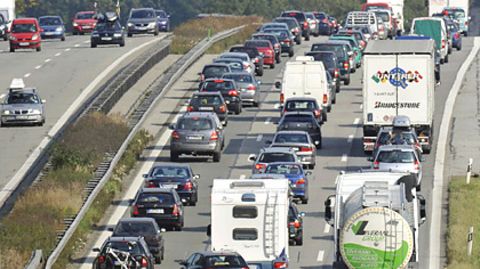 Auf der A8 München-Salzburg: Nadelöhr Irschenberg