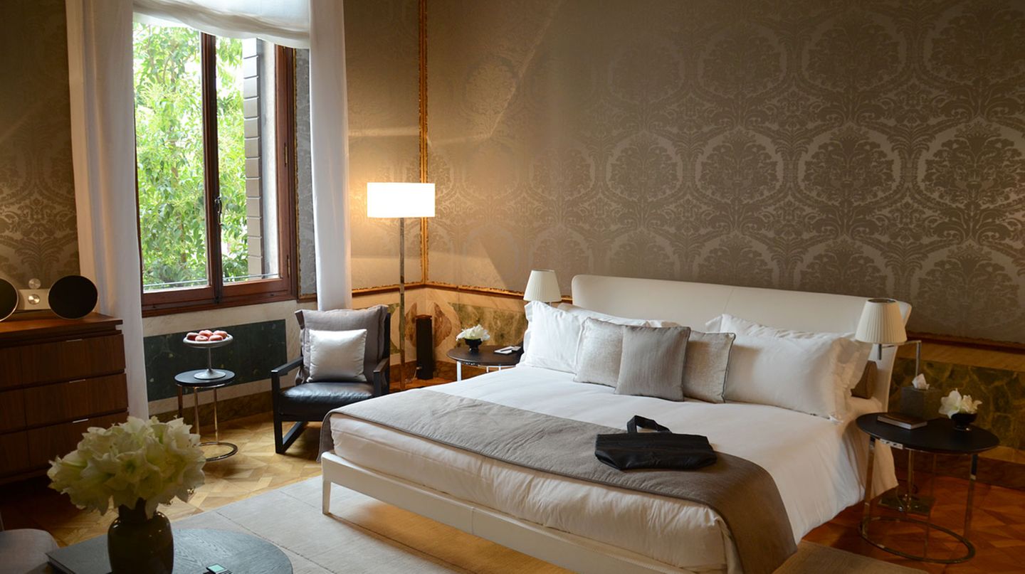 Der Palazzo bietet wie jedes Amanresort nur weniger Zimmer: Am Canale Grande sind es 24 Suiten - kein Raum gleicht dem anderen.