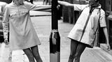 Der Twiggy-Style fand schnell Nachahmer: Hier trifft das britische Model auf ihre schwedische Doppelgängerin, die 16-jährige Kerstin Lindberg.