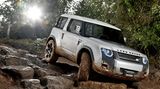 Der Land Rover Defender ist der automobile Geländegänger schlechthin. Der Nachfolger muss diese Fähigkeit auch besitzen