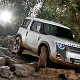 Der Land Rover Defender ist der automobile Geländegänger schlechthin. Der Nachfolger muss diese Fähigkeit auch besitzen