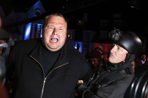Kim Dotcom beim Start seines Megaupload-Nachfolgers MEGA im Januar 2013.