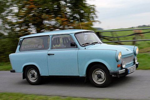 Ein Trabant rostet nicht, die Karosserie ist aus Plaste