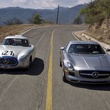 In der Leistung hat der SLS die Nase vorn, beim Fahrerlebnis führt der 300 SL