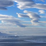 Abschied vom Ross-Meer mit Blick von Possession Island in Richtung Cape Adare. Es geht zur "Heimreise" Richtung Neuseeland.